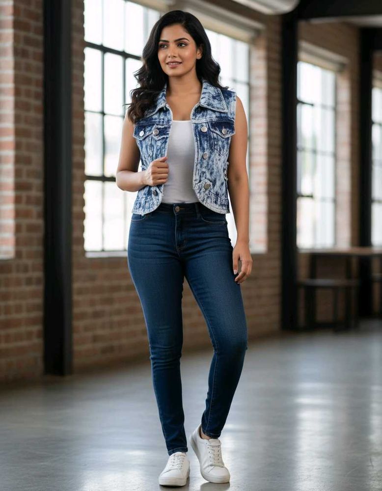 Sleeveless Denim Jacket
