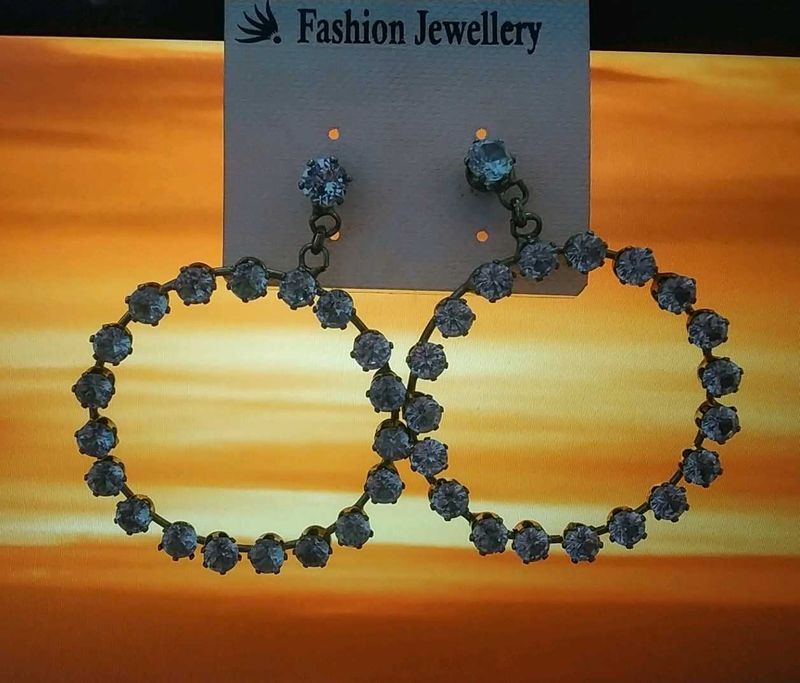 Sparkling Hoop Earrings