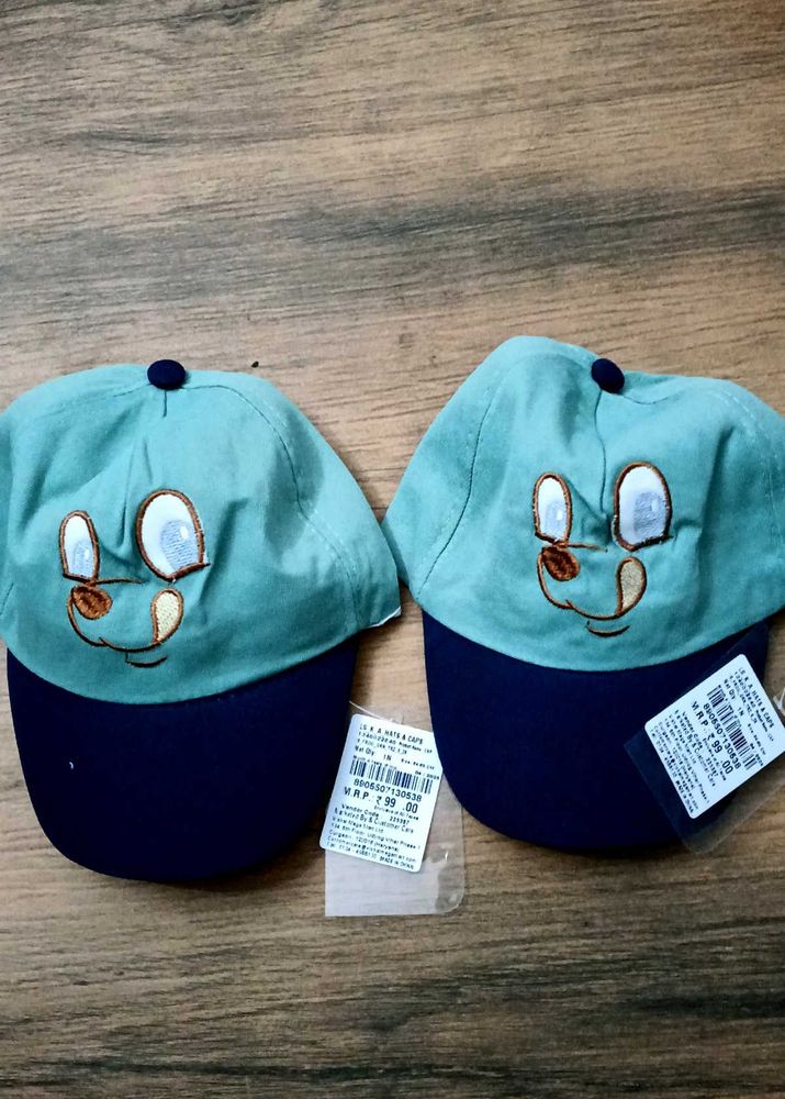 Cute Kids' Caps - Set of Two