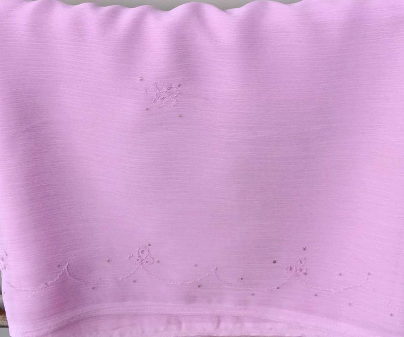 Elegant light pink saree
