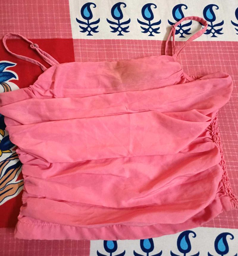 Chic Ruched Spaghetti Strap Top