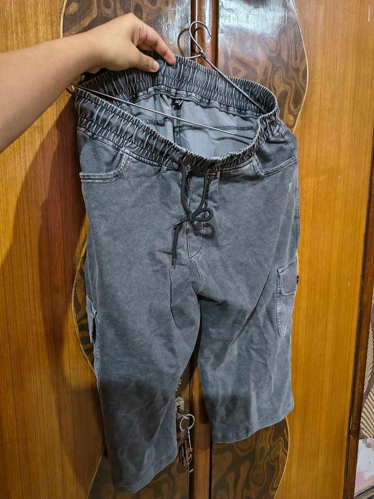 Men's Grey Cargo Shorts