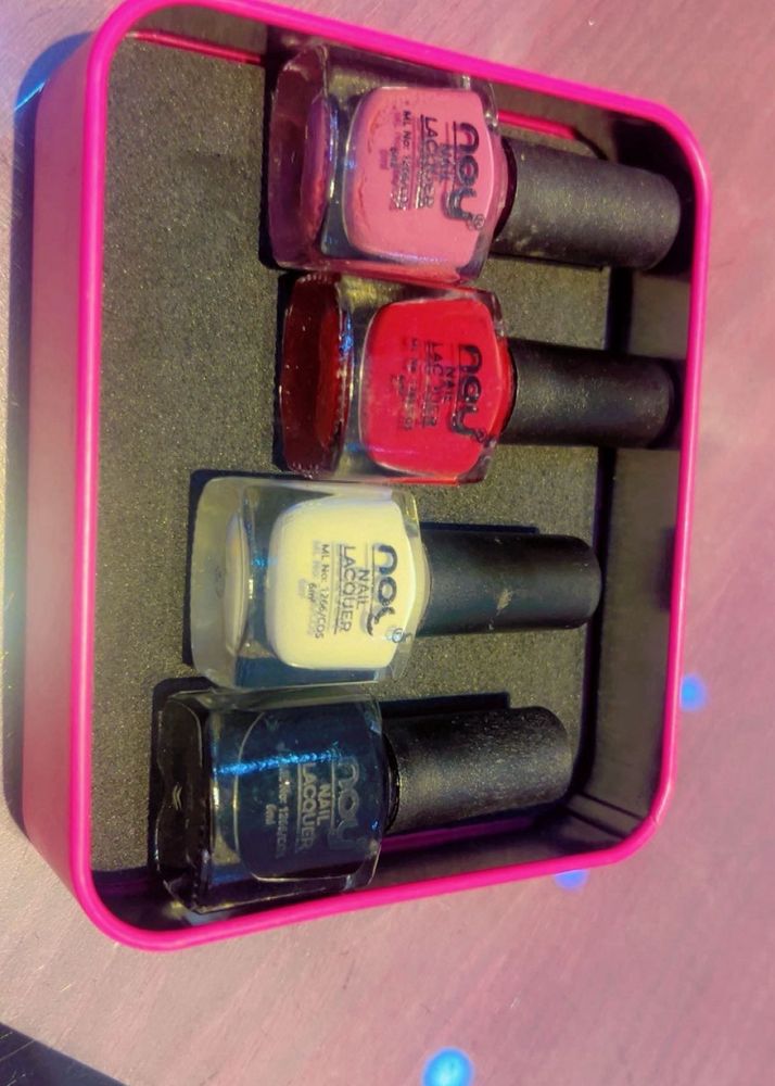 Joy Nail Paint Combo Pack of 4 | Trendy Long Lasti