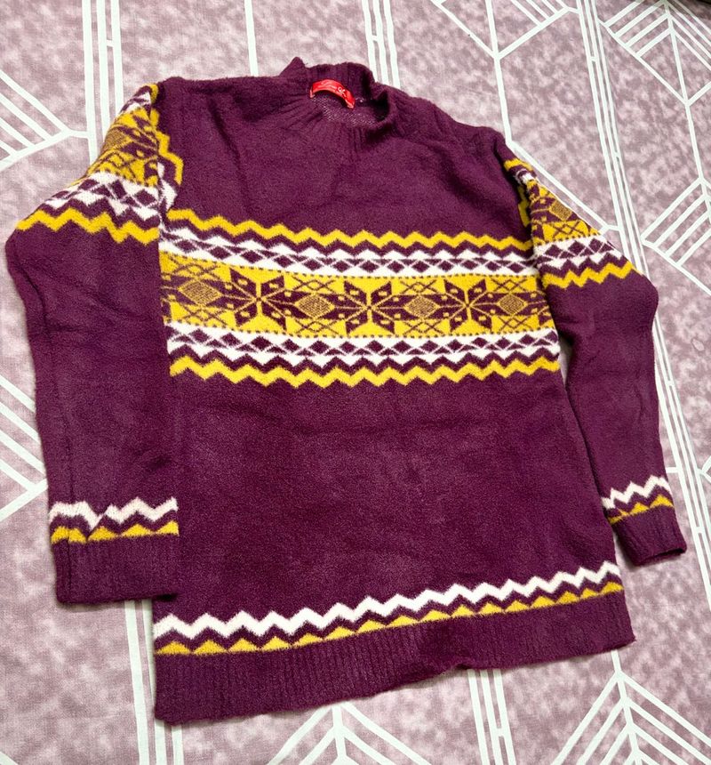 Cozy Fair Isle Knit Sweater