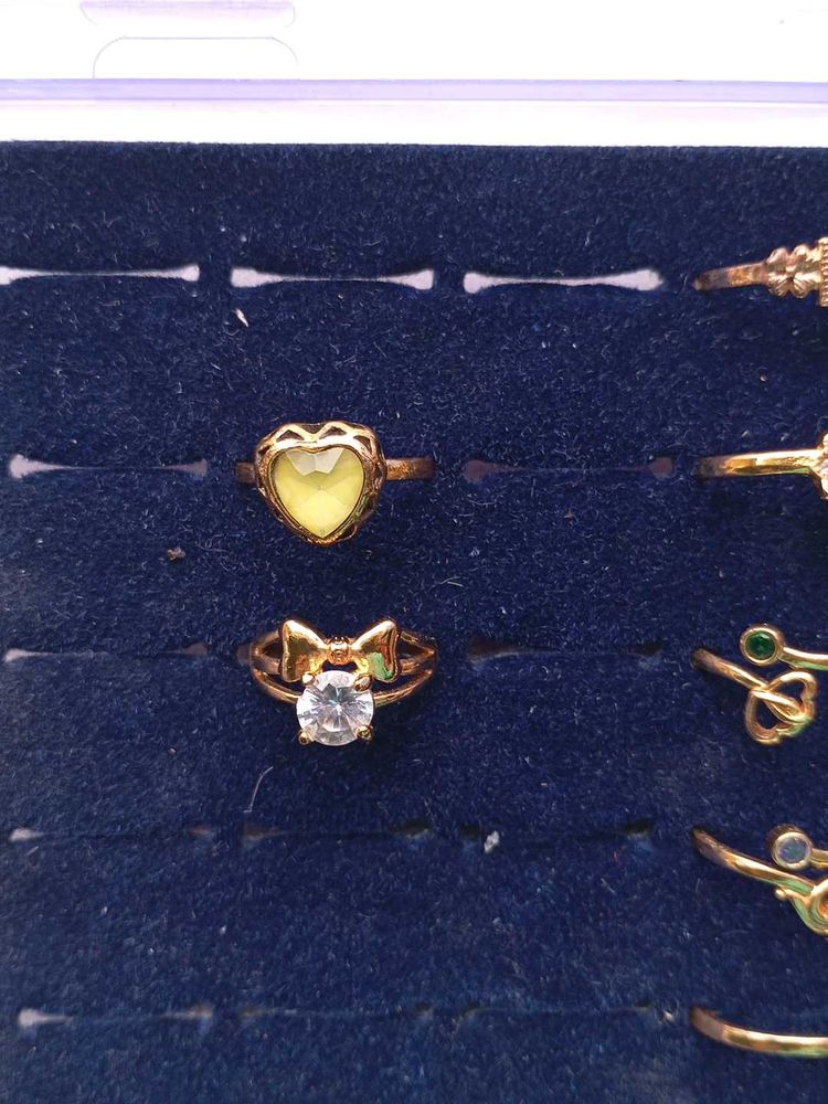 Cute Bow &amp; Heart Rings