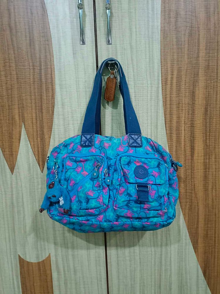 Kipling blue pattern bag