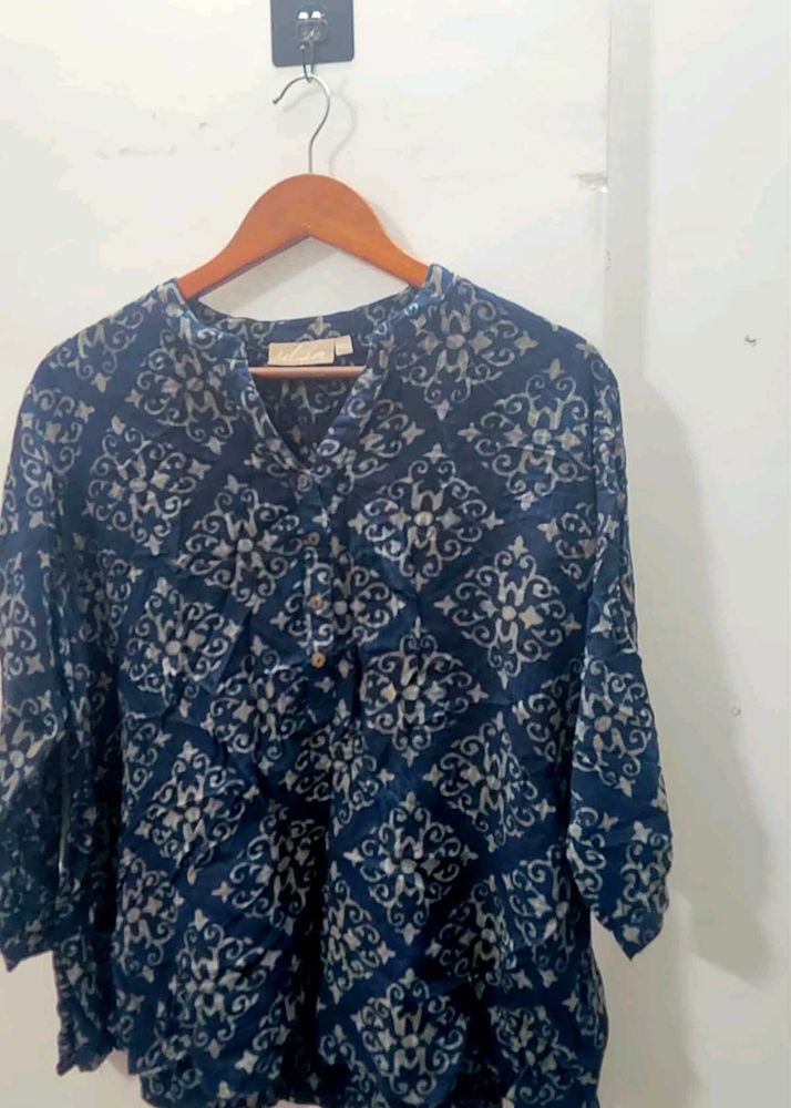 Stylish Blue Printed Kurta