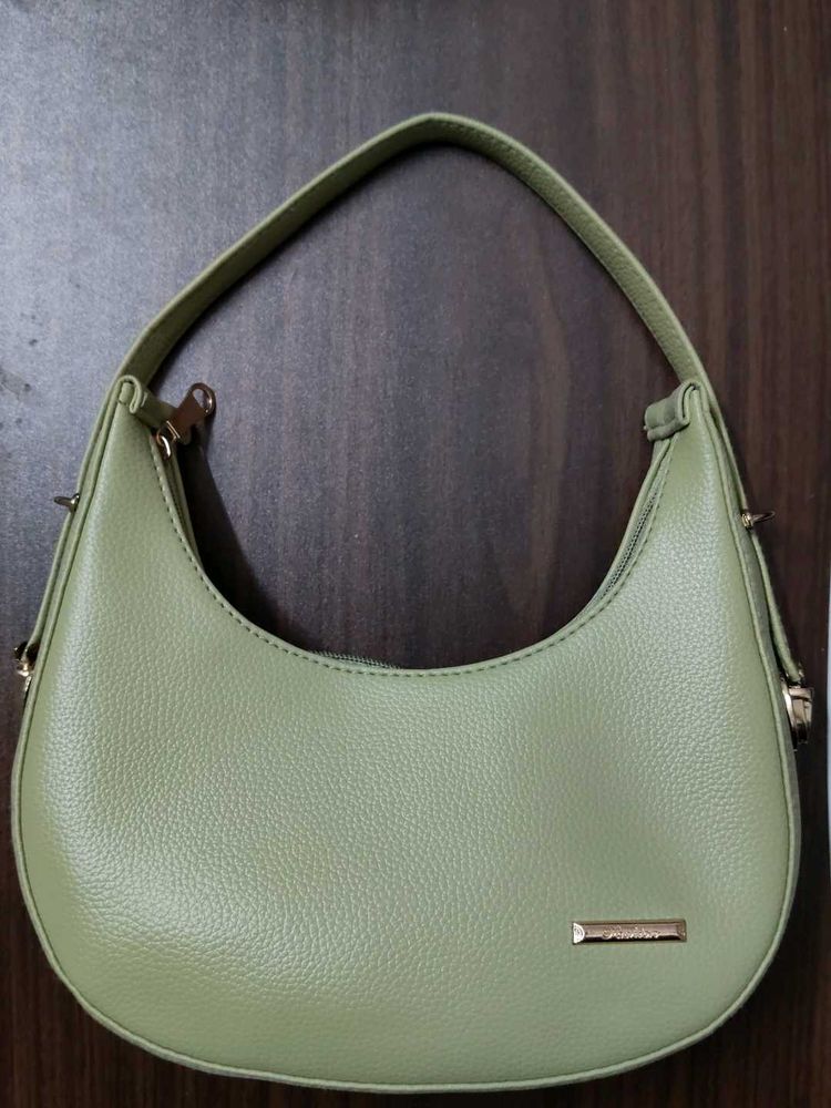 Stylish Light Green Hobo Bag