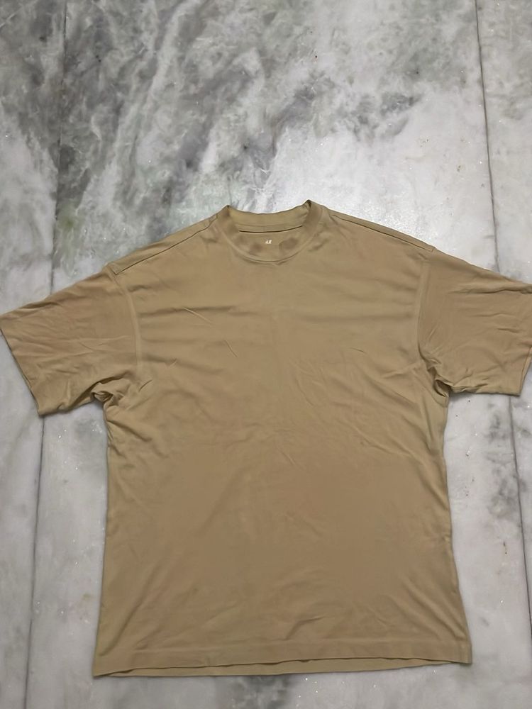 H&amp;M Oversized Beige T-Shirt