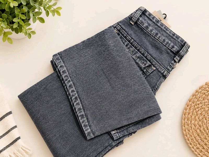 Korean Grey Denim Jeans (Women)