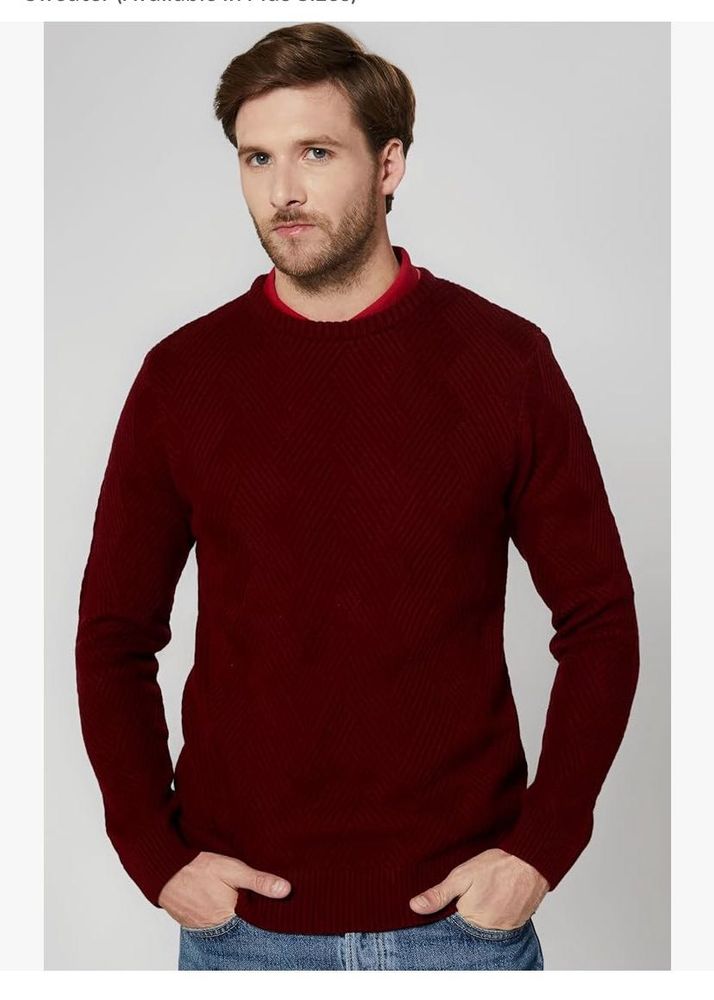 Maroon Knit Sweater