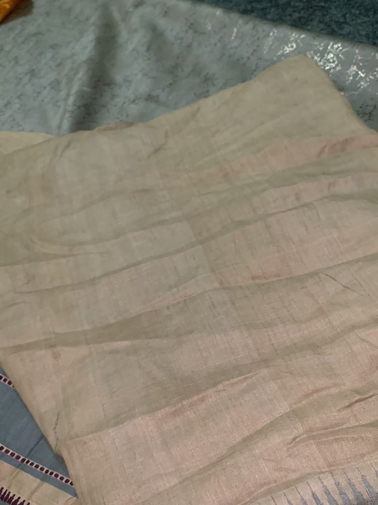 Elegant Cream Saree