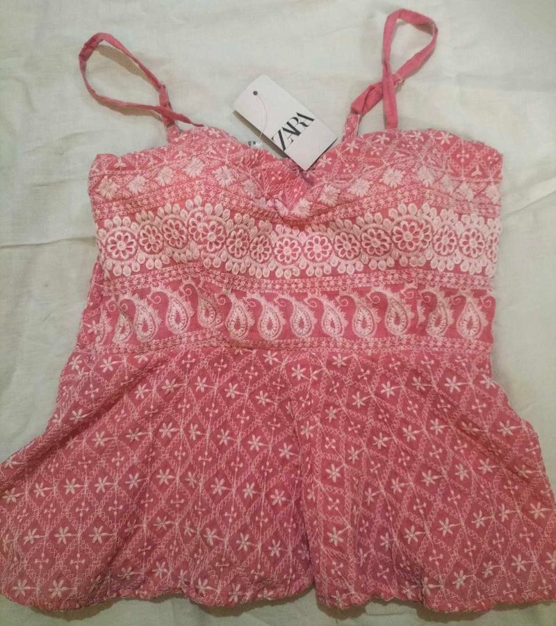 Zara Pink Summer Top