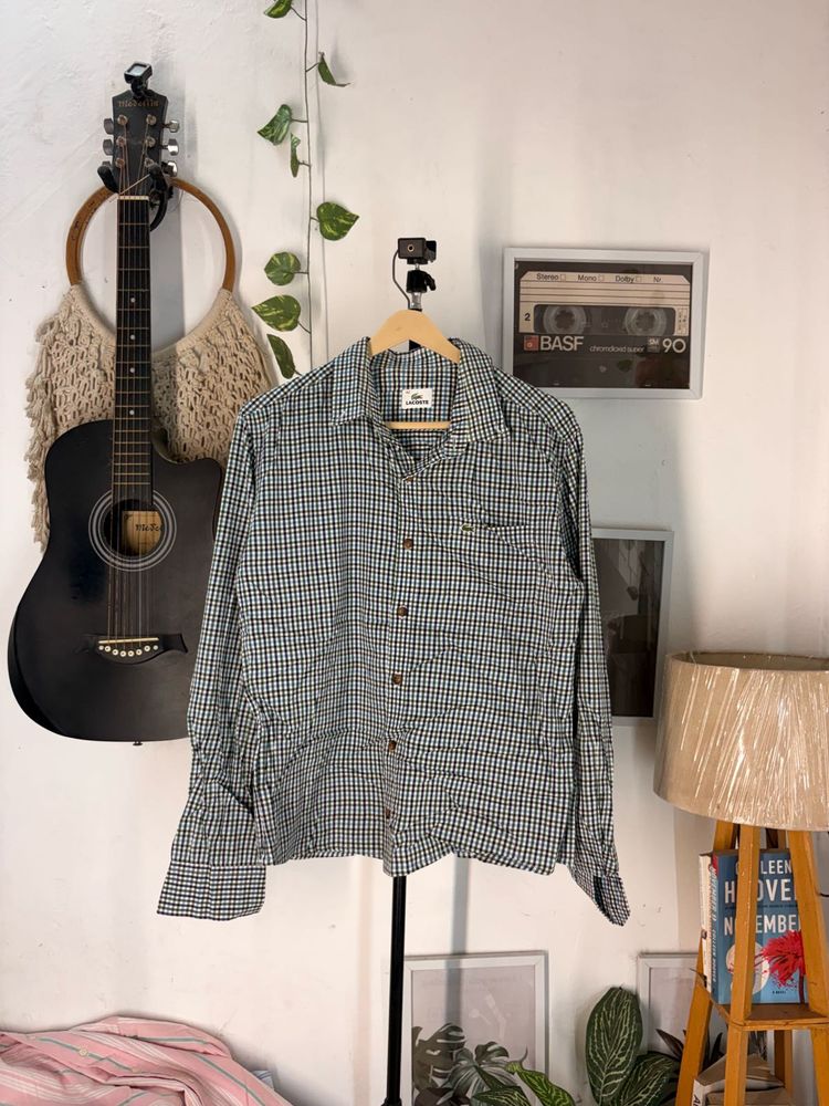 lacsoteMen's Classic Checkered Shirt