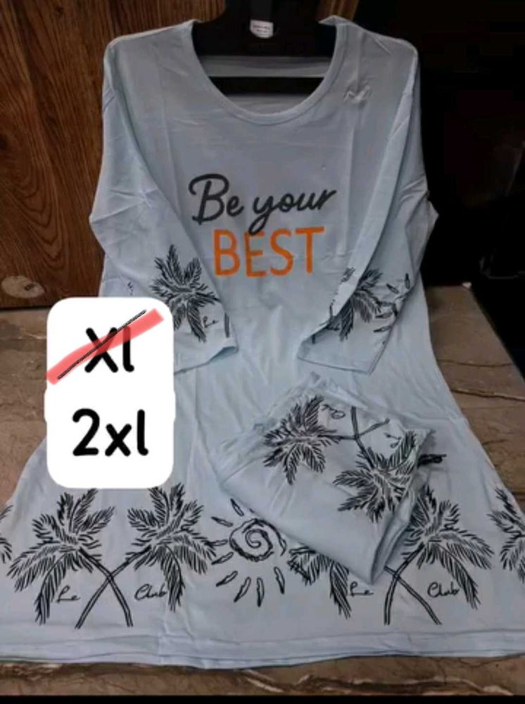Comfy Palm Tree Print Sleepsuit