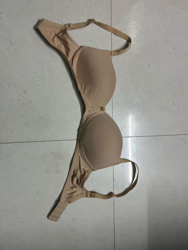 Nude Padded Bra. 1 or 2 time used.