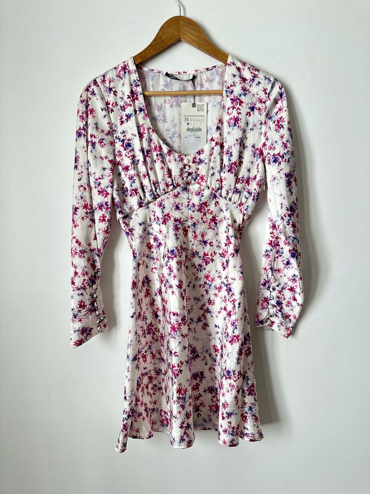 Zara Floral Print Mini Dress