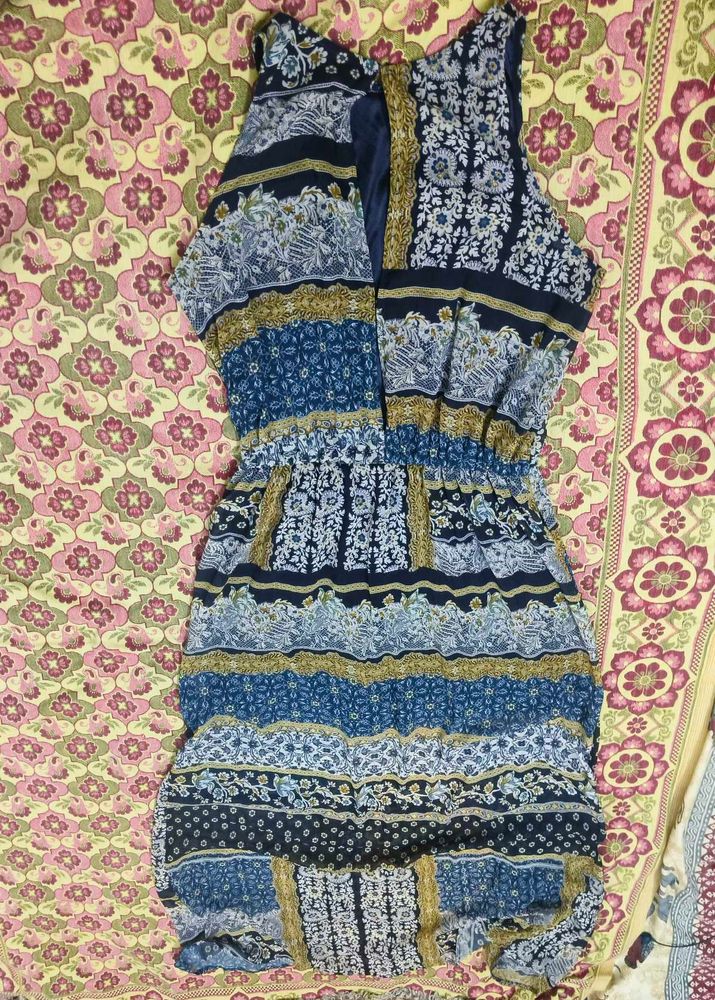 Boho Chic Print Mini Dress