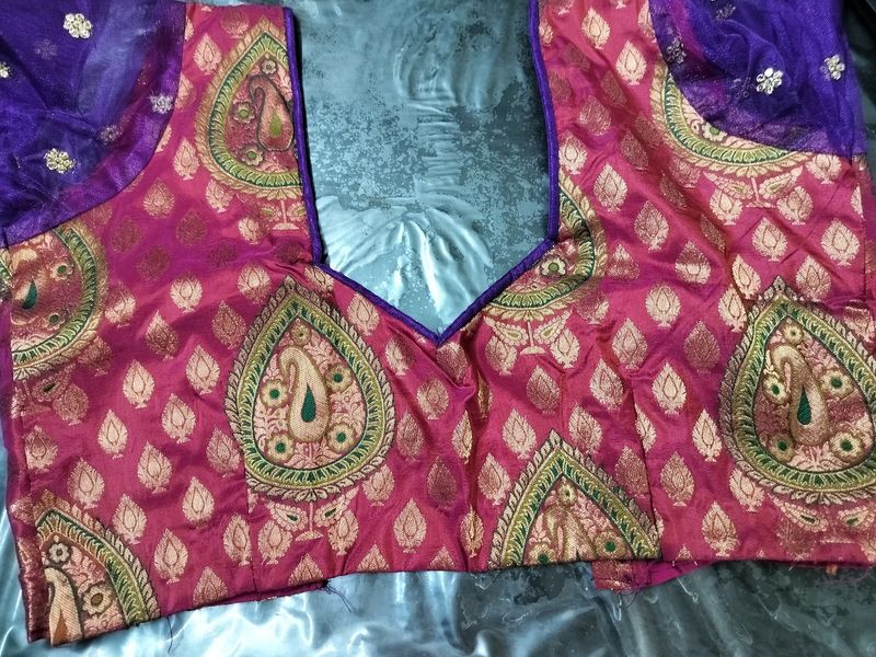 New, Unused Banarasi Pattu Blouse