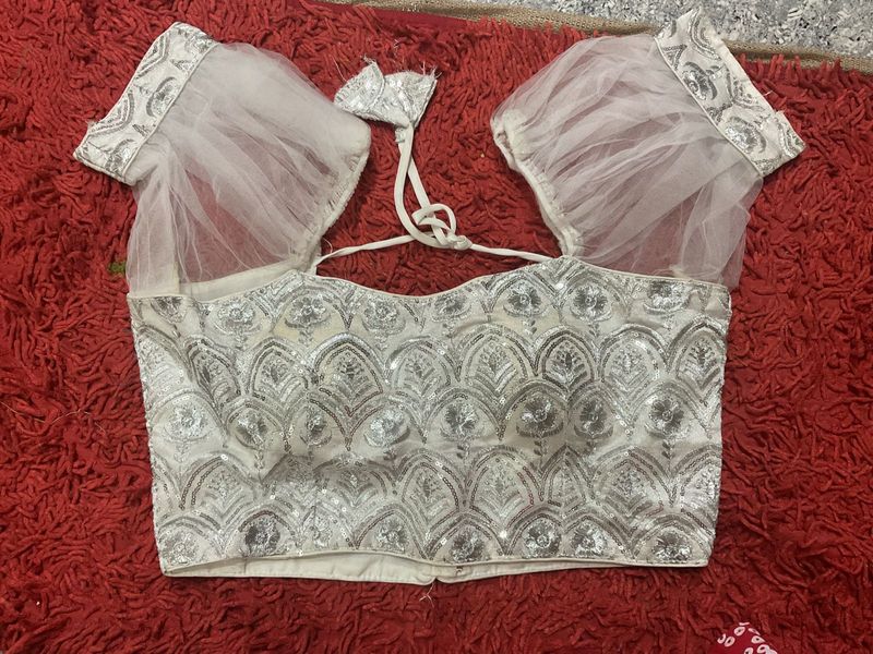 Silver Embellished Blouse