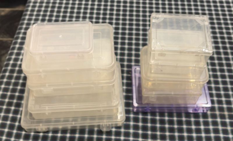 Set of Clear Storage Boxes 10