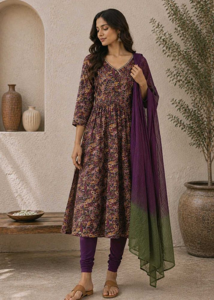 Bohemian Print Kurta Dress