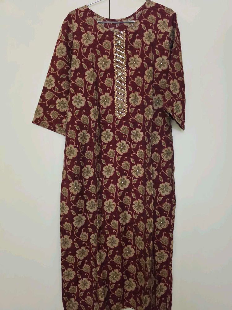 Maroon Suit for coming navratrss n pooja
