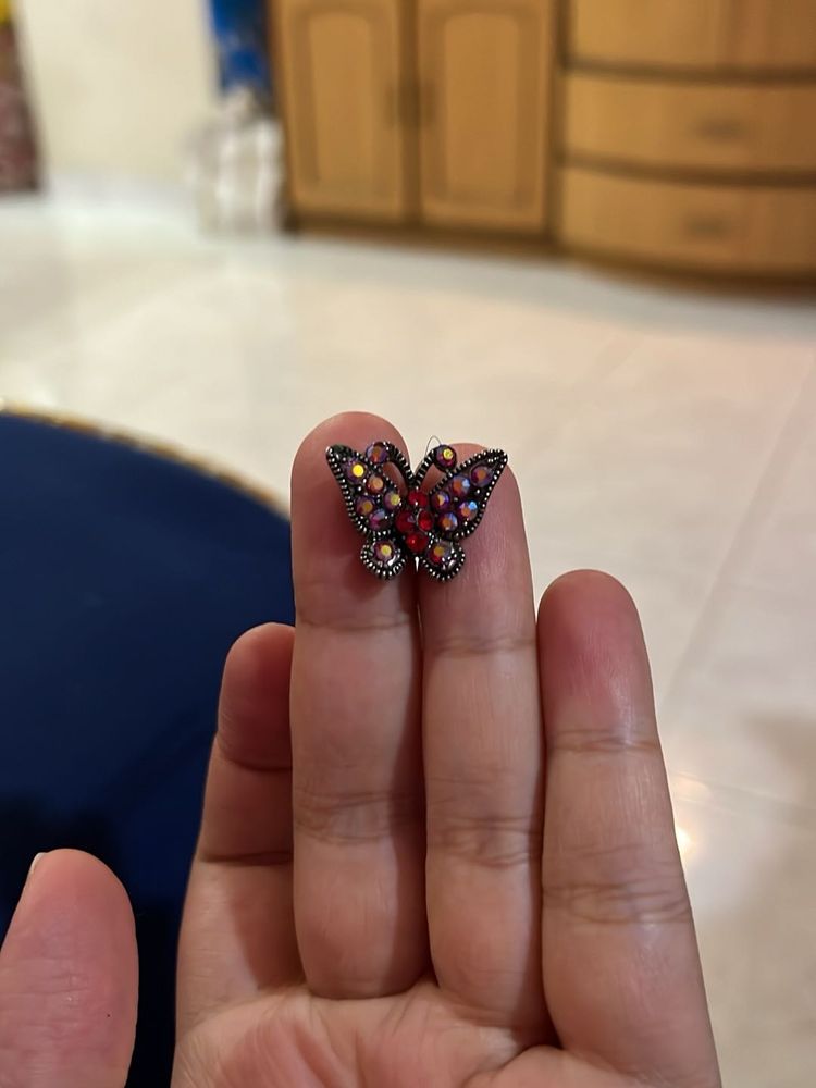 Vintage Sparkling Butterfly Hairpin