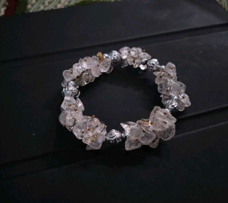 Sphatik Gemstone Crystal Bracelet