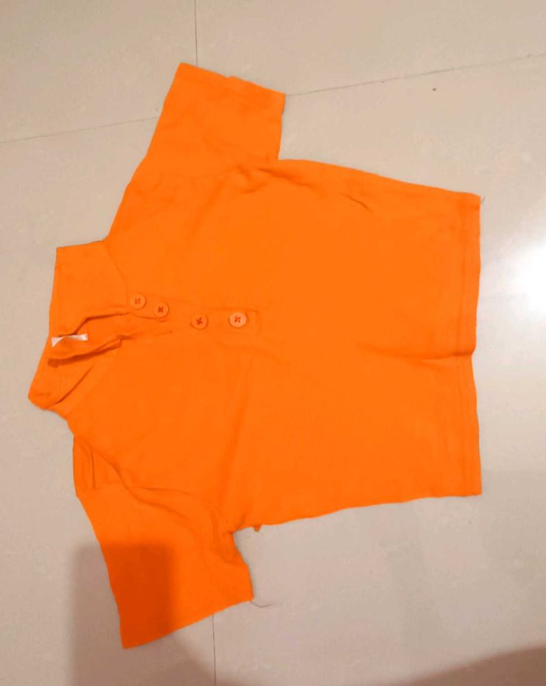Orange Polo T-Shirt xs