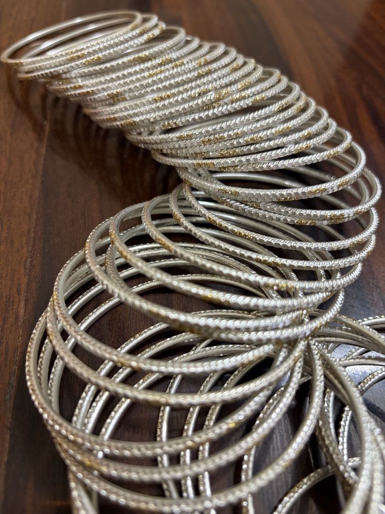 Set of Elegant Metallic Bangles