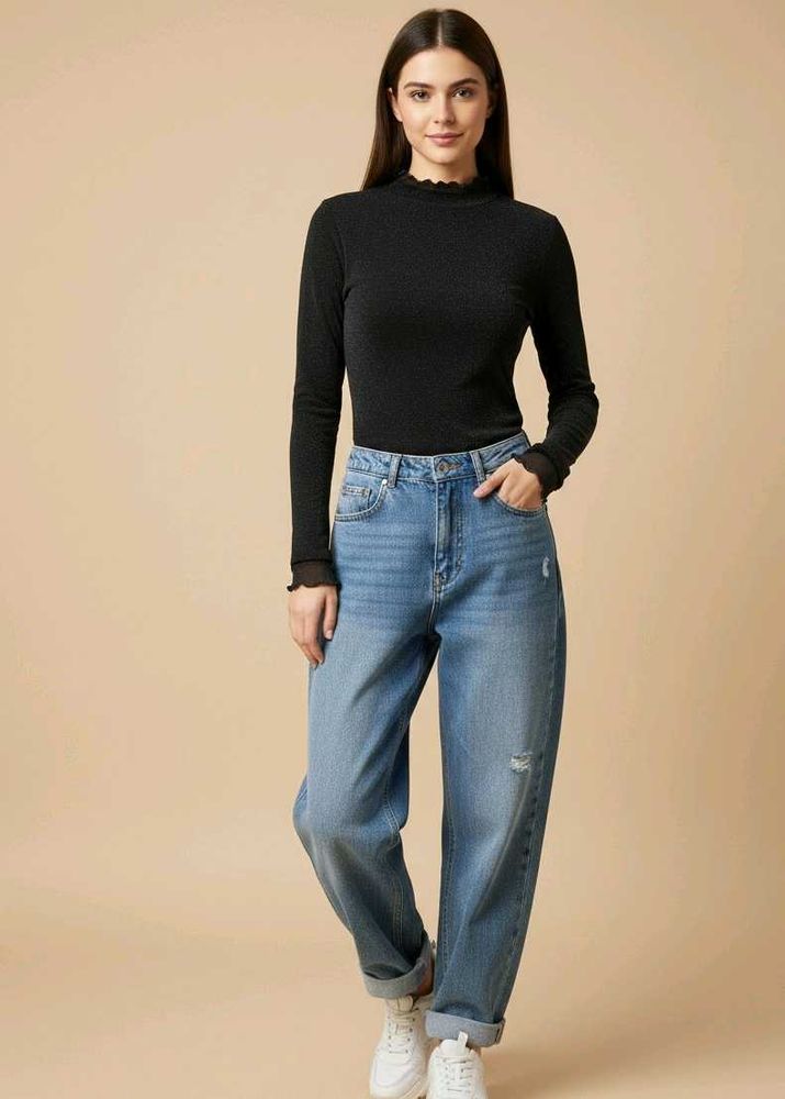 Fit Black Stretch Top