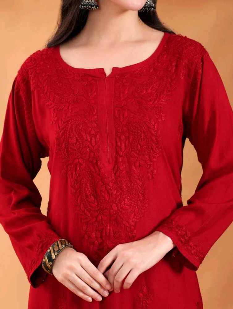 Maryam Chikankari Rayon Co-ord Set
