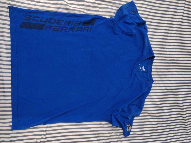 Puma Scuderia Ferrari Blue T-Shirt