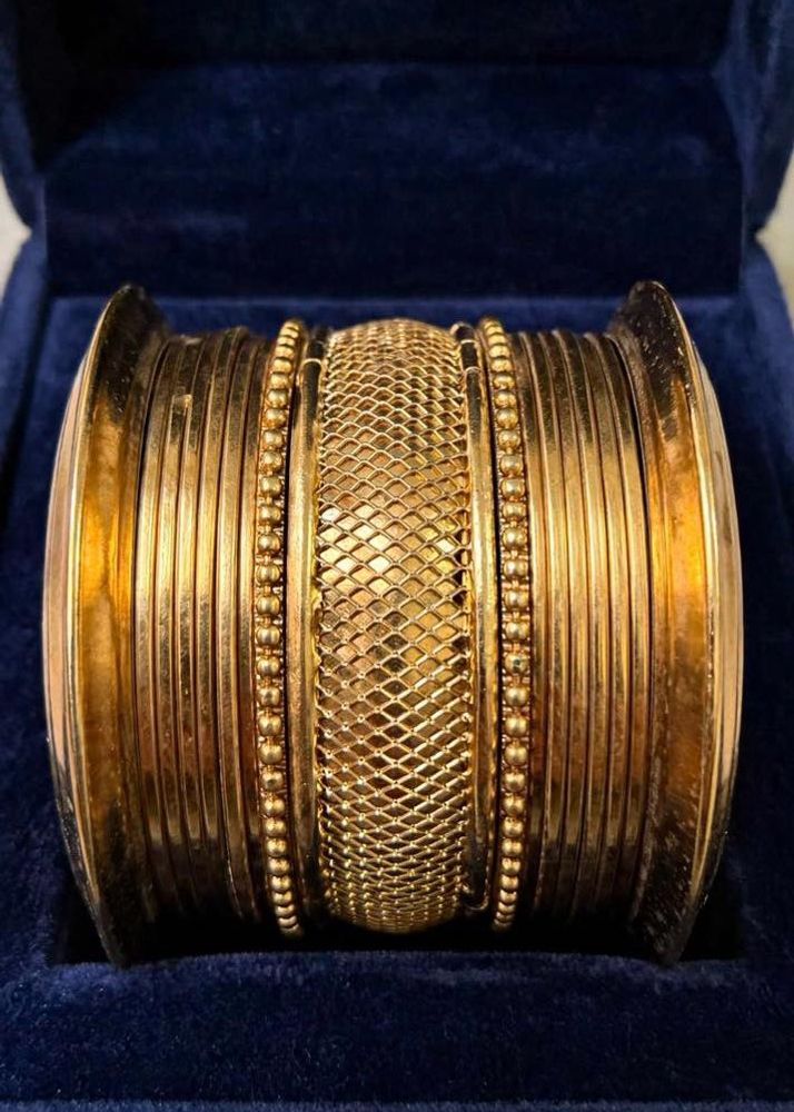Set of Elegant Gold Bangles