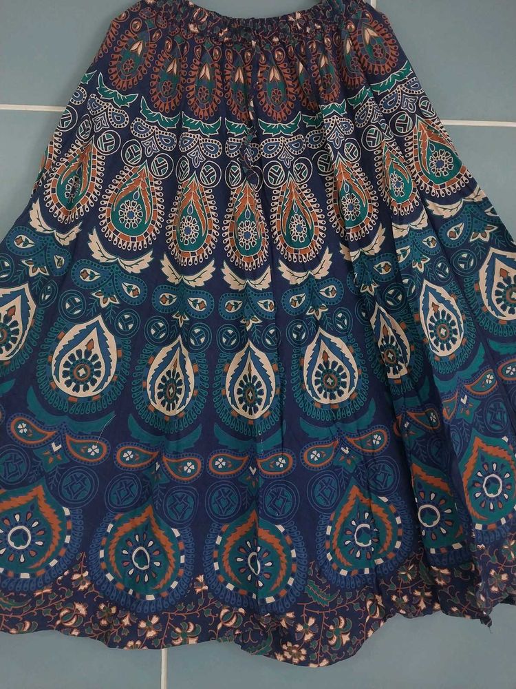 Bohemian Print Maxi Skirt
