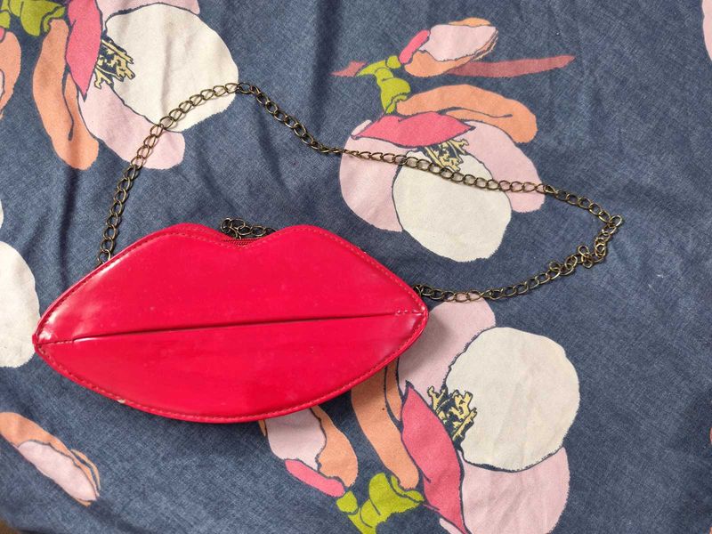 Quirky Red Lips Sling Bag (FIX RATE)