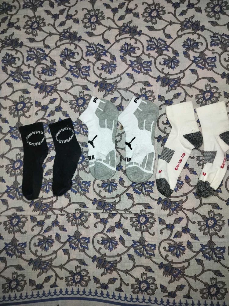 3 Pairs Men's Socks (Puma &amp; More)