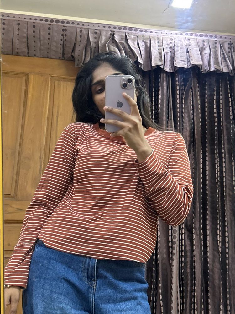 Striped Long Sleeve Top