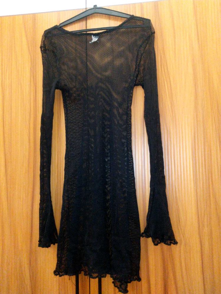 Sexy Black Sheer Dress