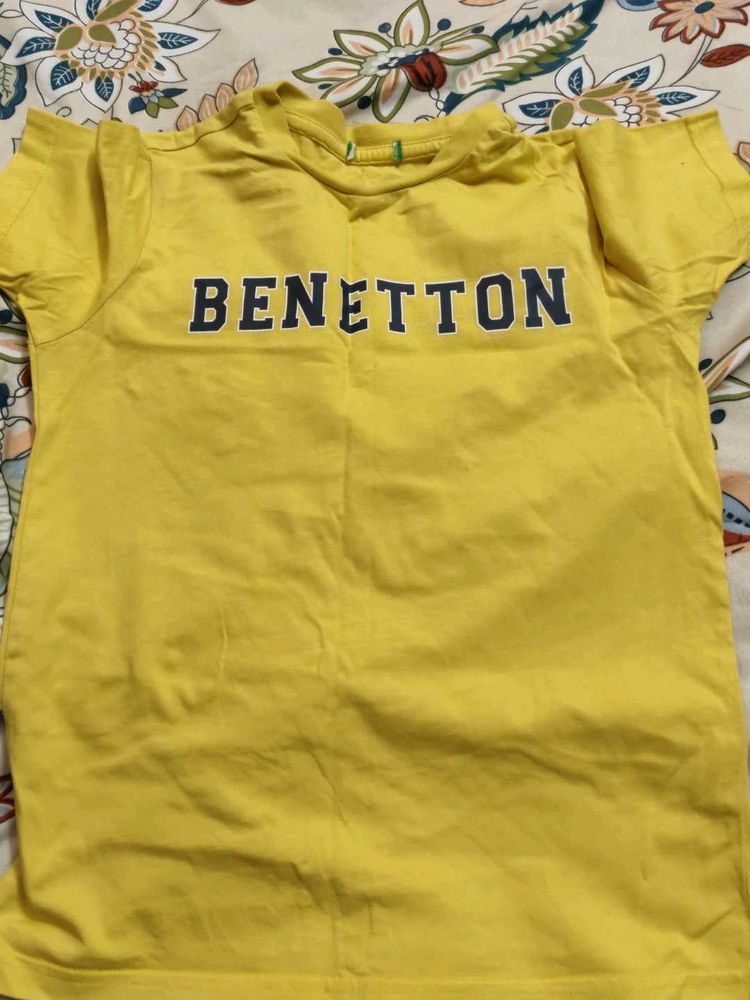 Benetton Yellow T-Shirt