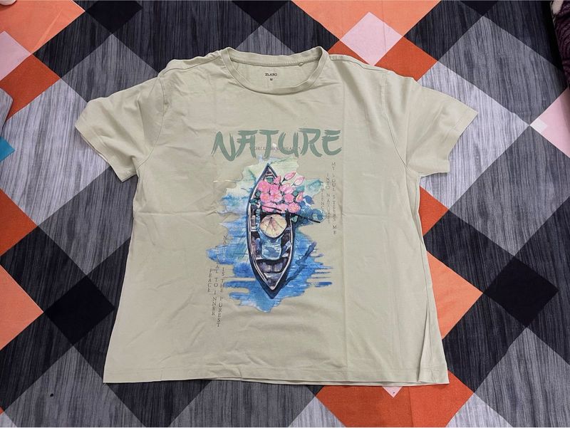 Nature Boat Graphic T-Shirt