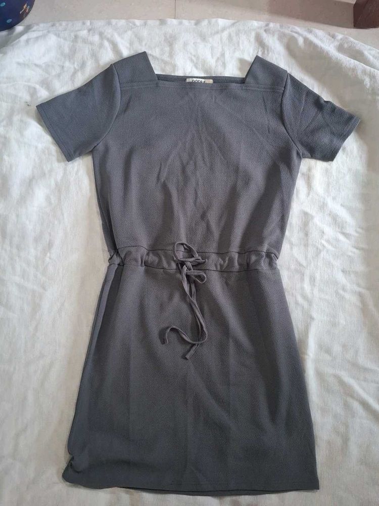 Casual Grey Short Sleeve Dress
