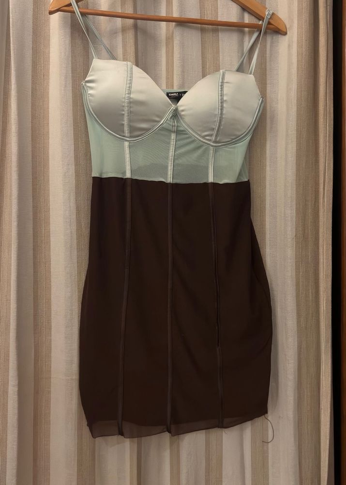 Sheer Corset Mini Dress
