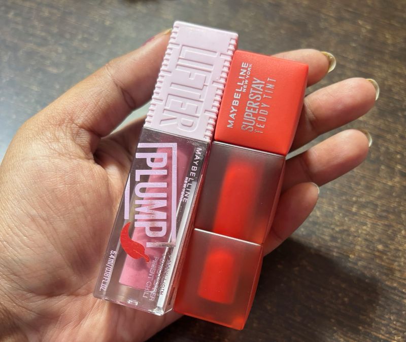 combo Maybelline Lifter Gloss &amp; Teddy Tint