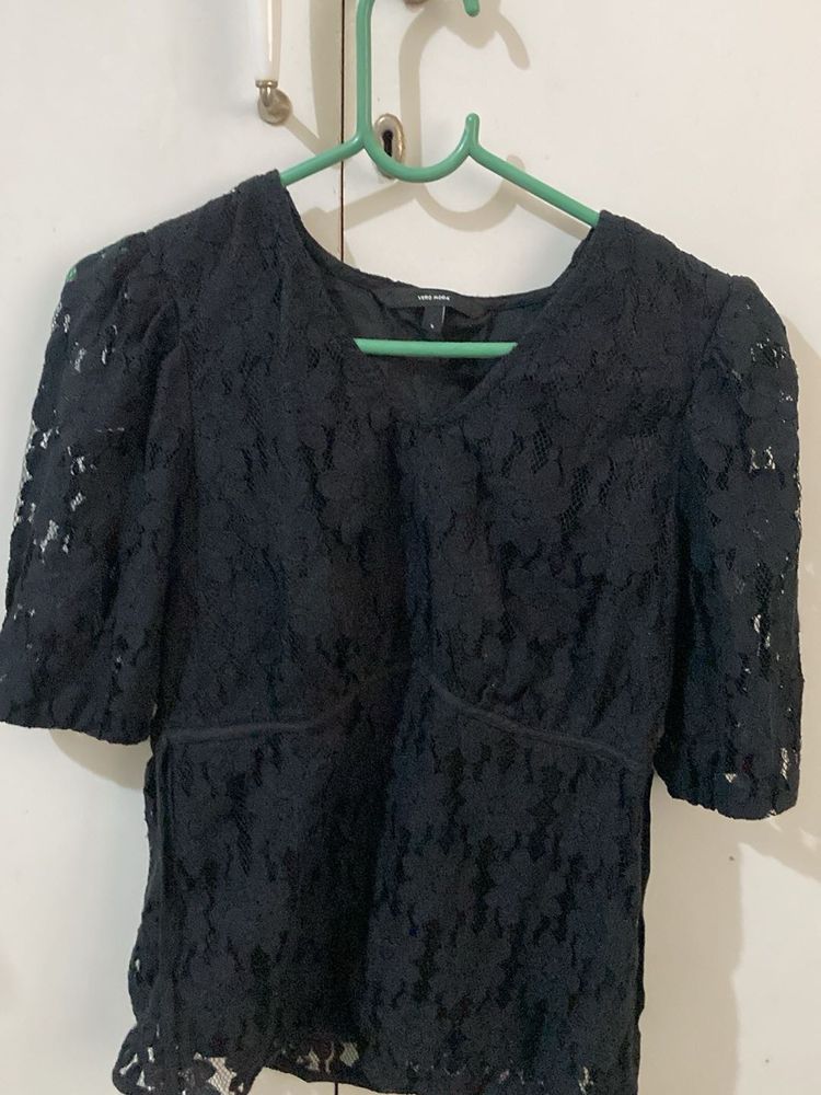 Black Lace Top