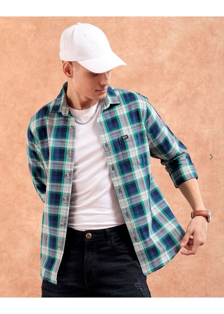 Men Casual Checked Shirt