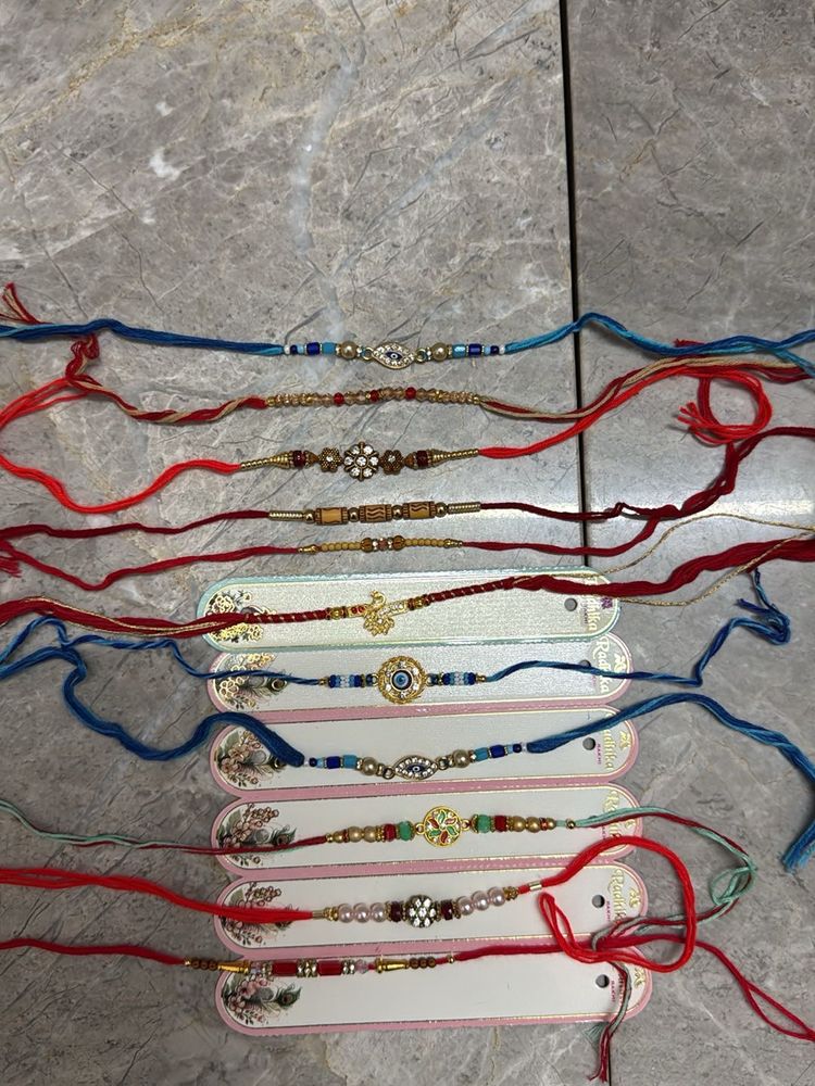 Assorted Rakhi Bracelets for Raksha Bandhan set of
