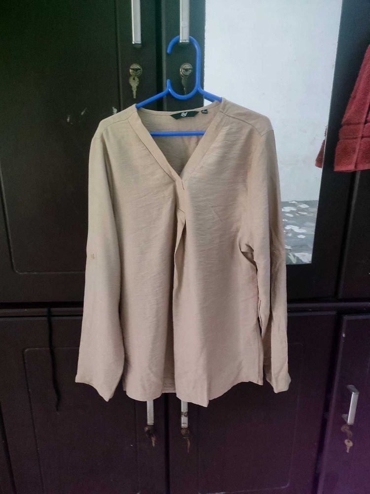 Elegant V-Neck Long Sleeve Top