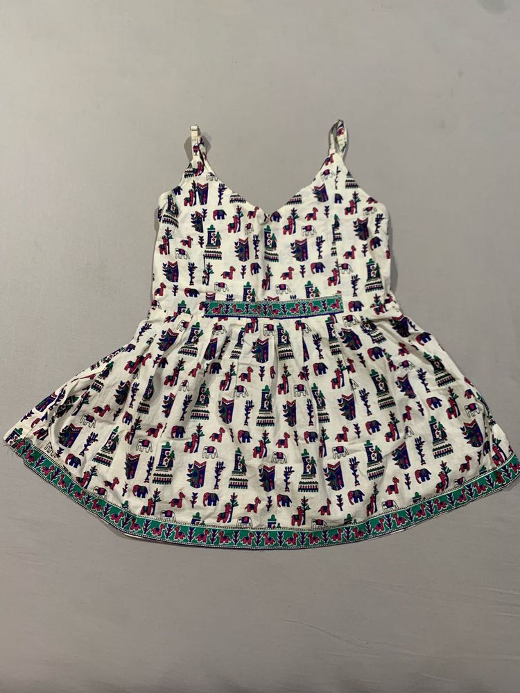 Bohemian Printed A-line top